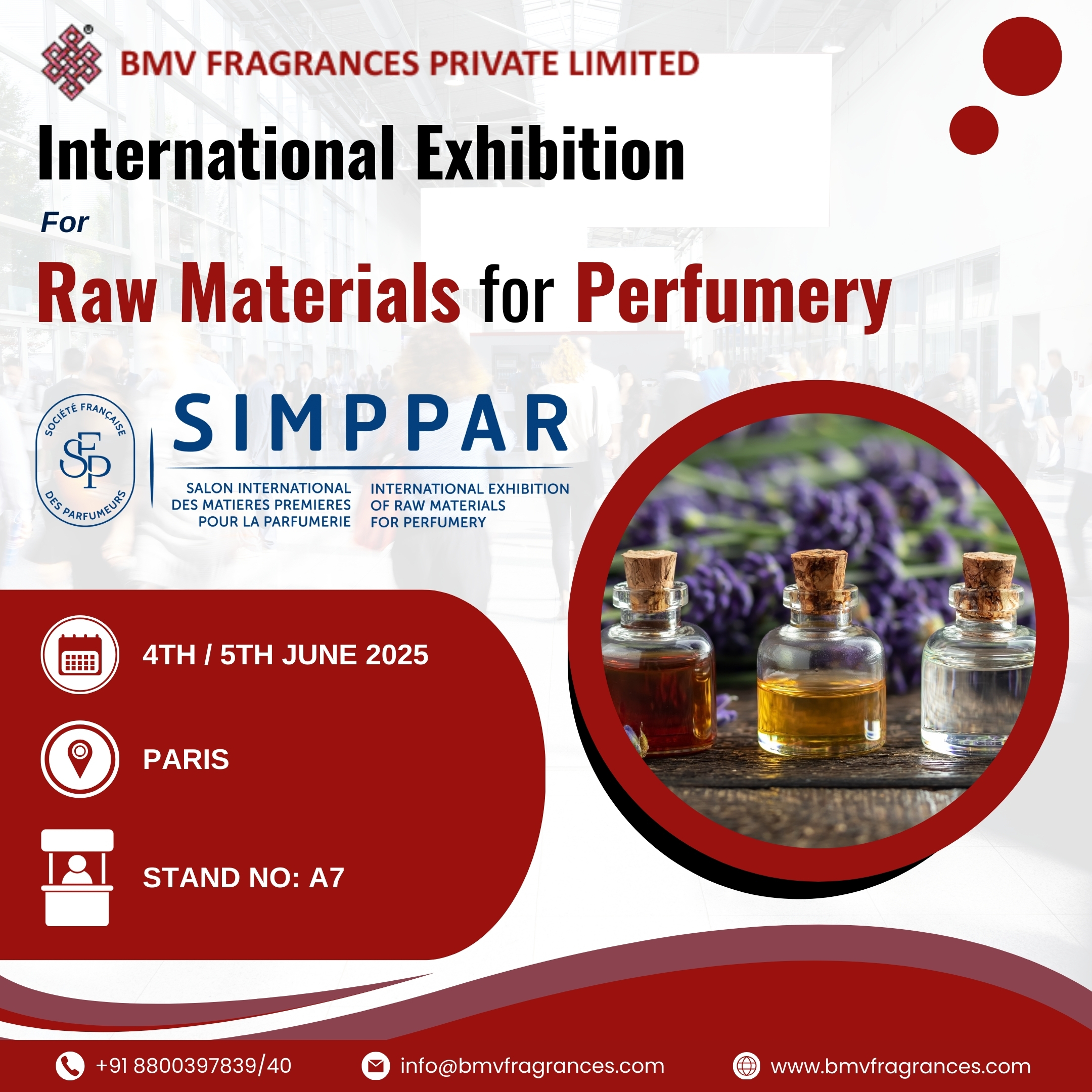 Visit Us At SIMPPAR 2025 for Raw Materials for Fragrances